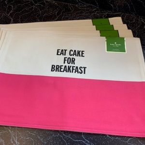 placemat Eat Cake for Breakfast